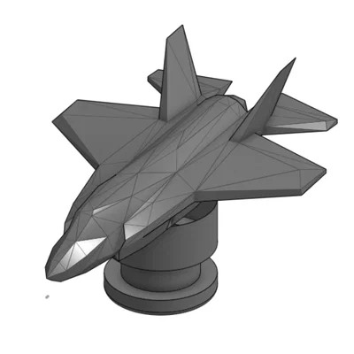 Mô hình Jibbitz 3D máy bay tiêm kích F-35 cho dép Crocs độc đáo