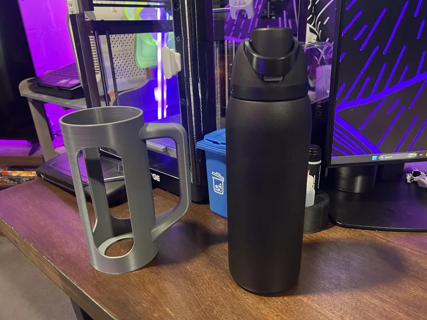 Tay cầm 3D tiện lợi cho bình giữ nhiệt Owala 40oz - Image 2