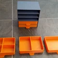 Bộ tủ ngăn kéo mini đa năng - Mô hình 3D sắp xếp bàn làm việc - Thumbnail 1