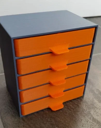 Bộ tủ ngăn kéo mini đa năng - Mô hình 3D sắp xếp bàn làm việc - Image 2