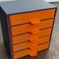 Bộ tủ ngăn kéo mini đa năng - Mô hình 3D sắp xếp bàn làm việc - Thumbnail 2