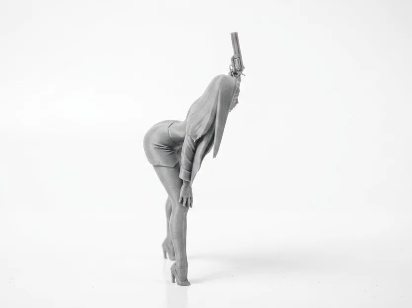 Mô hình 3D Nữ Tu Cầm Súng - Nhân vật nữ cá tính - Image 3