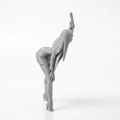 Mô hình 3D Nữ Tu Cầm Súng - Nhân vật nữ cá tính
