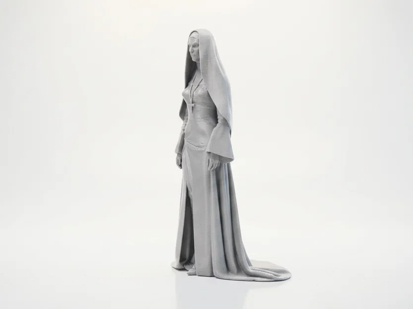 Mô hình tượng nữ tu thanh lịch - Tượng tôn giáo in 3D - Image 1