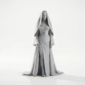 Mô hình tượng nữ tu thanh lịch - Tượng tôn giáo in 3D - Thumbnail 2