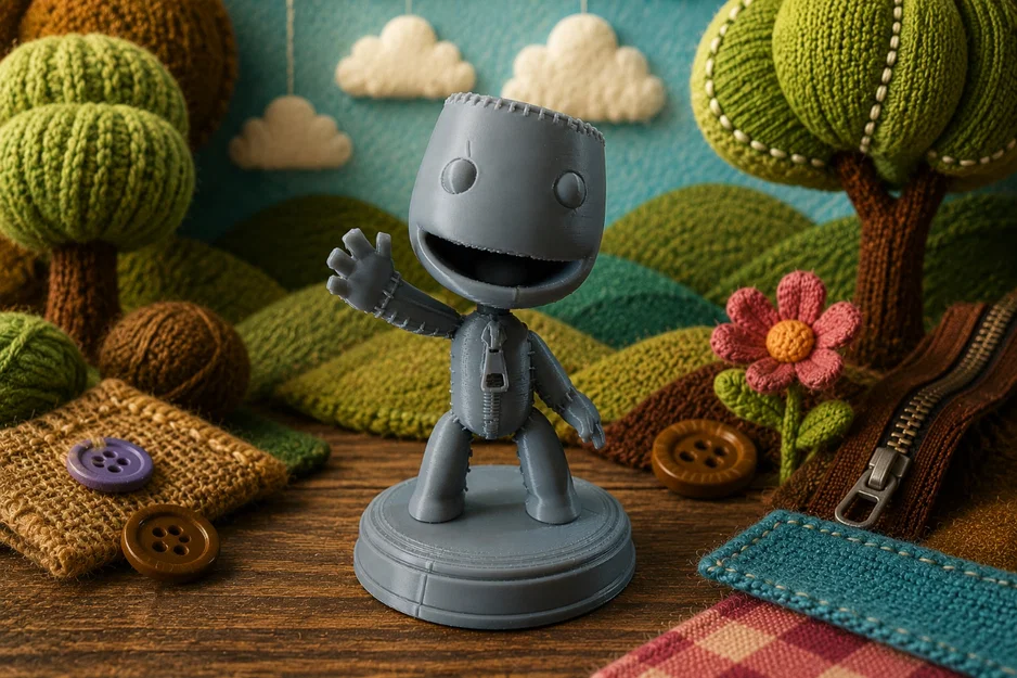 Mô hình Sackboy đáng yêu cho fan PlayStation - Tải file in 3D - Image 1