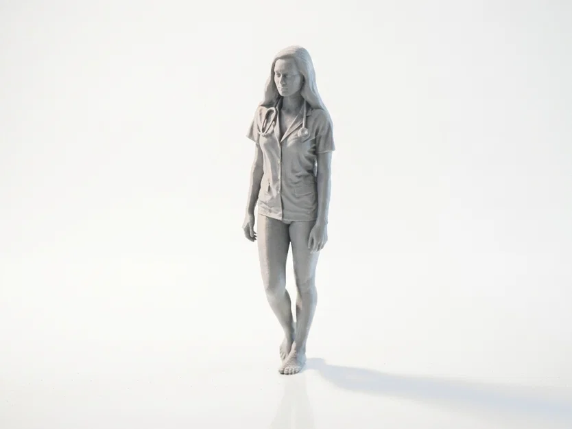 Mô hình 3D Nữ chuyên gia y tế in 3D chất lượng cao - Image 1