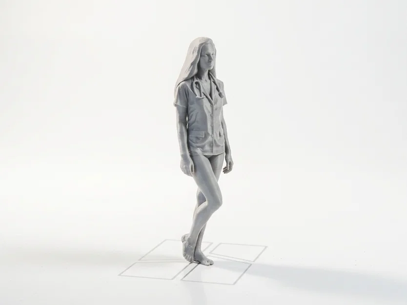 Mô hình 3D Nữ chuyên gia y tế in 3D chất lượng cao - Image 2