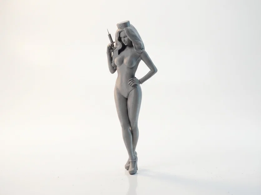 Mô hình 3D cô y tá - Tượng nhân viên y tế chuyên nghiệp - Image 1