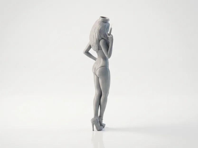 Mô hình 3D cô y tá - Tượng nhân viên y tế chuyên nghiệp - Image 3