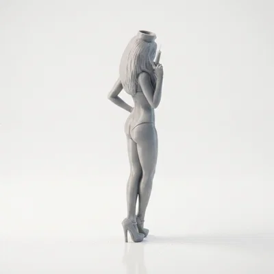 Mô hình 3D cô y tá - Tượng nhân viên y tế chuyên nghiệp