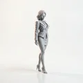 Mô hình tượng Nữ Doanh nhân chuyên nghiệp trang trí bàn làm việc - In 3D - Thumbnail 2