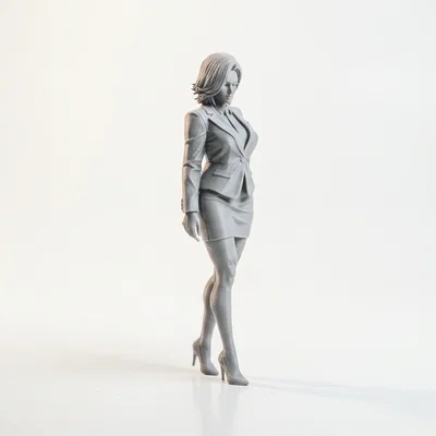 Mô hình tượng Nữ Doanh nhân chuyên nghiệp trang trí bàn làm việc - In 3D