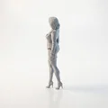 Mô hình tượng Nữ Doanh nhân chuyên nghiệp trang trí bàn làm việc - In 3D - Thumbnail 4
