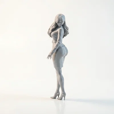Mô hình tượng Nữ Doanh Nhân - Hình mẫu phụ nữ chuyên nghiệp in 3D