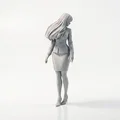Mô hình tượng Nữ Doanh Nhân - Hình mẫu phụ nữ chuyên nghiệp in 3D - Thumbnail 3