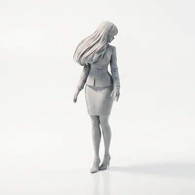 Mô hình tượng Nữ Doanh Nhân - Hình mẫu phụ nữ chuyên nghiệp in 3D