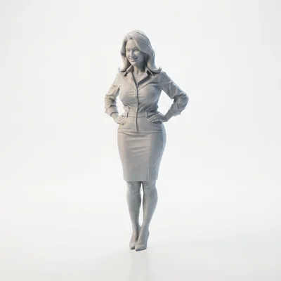 Mô hình tượng nữ doanh nhân chuyên nghiệp (Professional Woman Figurine) - File in 3D