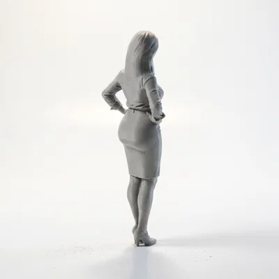 Mô hình tượng nữ doanh nhân chuyên nghiệp (Professional Woman Figurine) - File in 3D