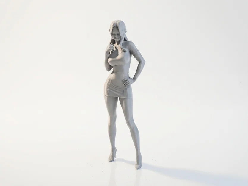 Mô hình 3D nữ nhân viên văn phòng - Image 1