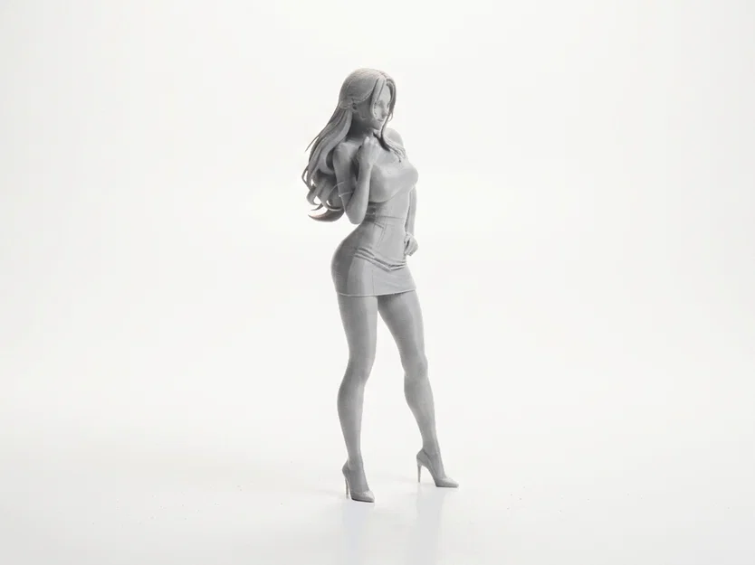 Mô hình 3D nữ nhân viên văn phòng - Image 2