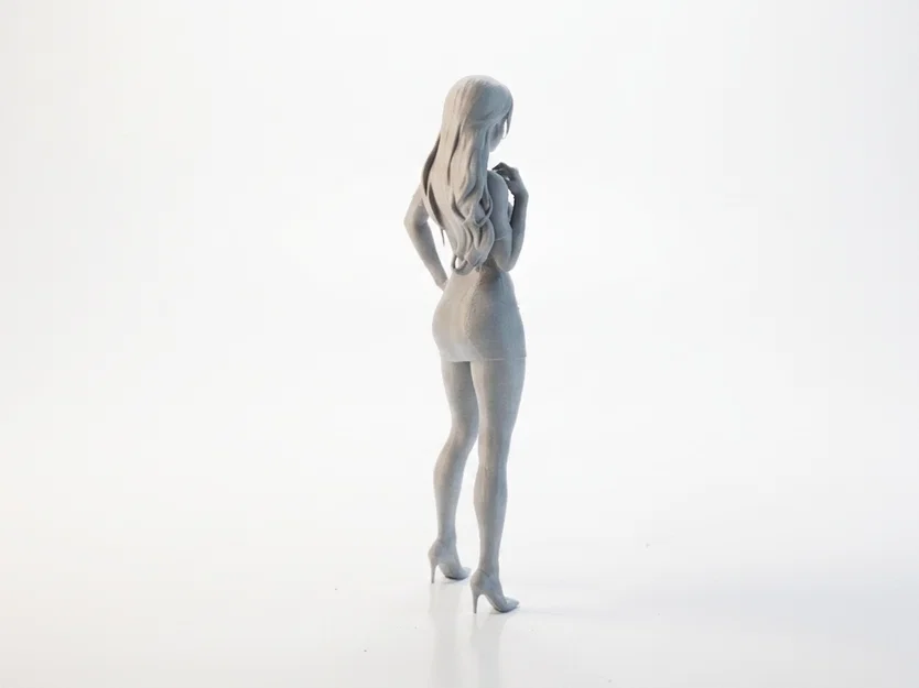 Mô hình 3D nữ nhân viên văn phòng - Image 3