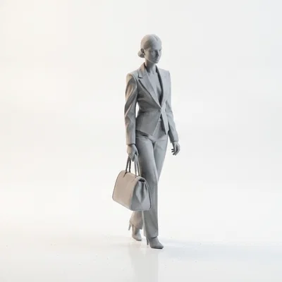 Mô Hình Nhân Vật Nữ Doanh Nhân - Tệp 3D In Ấn Cho Văn Phòng