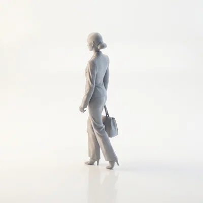Mô Hình Nhân Vật Nữ Doanh Nhân - Tệp 3D In Ấn Cho Văn Phòng
