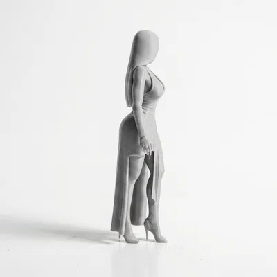Mô hình nhân vật nữ văn phòng in 3D
