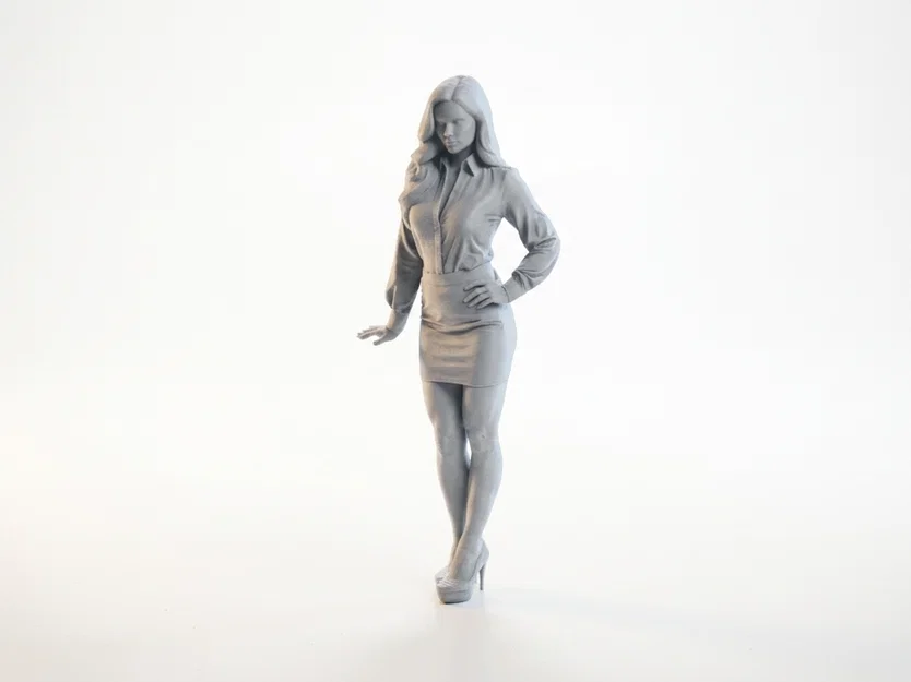 Mô hình 3D nữ doanh nhân chuyên nghiệp Office Lady - Image 1