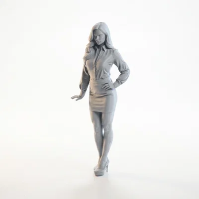 Mô hình 3D nữ doanh nhân chuyên nghiệp Office Lady