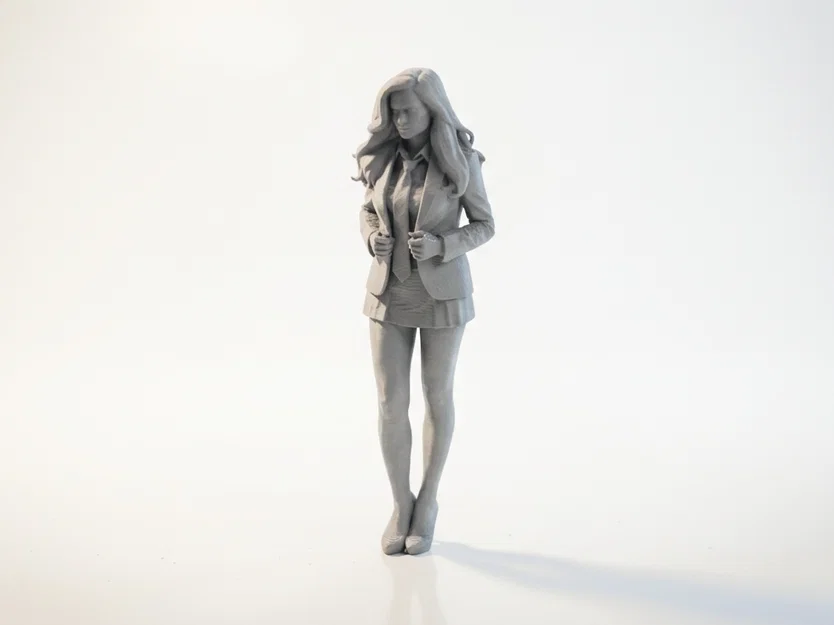 Mô hình 3D Nữ nhân viên văn phòng (Office Worker Female Figurine) - Image 1