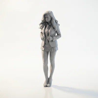 Mô hình 3D Nữ nhân viên văn phòng (Office Worker Female Figurine)