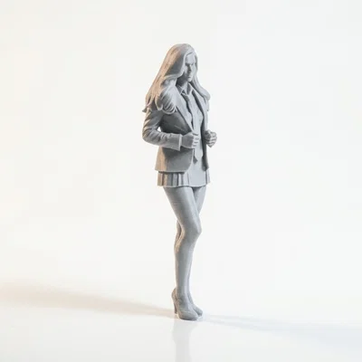 Mô hình 3D Nữ nhân viên văn phòng (Office Worker Female Figurine)