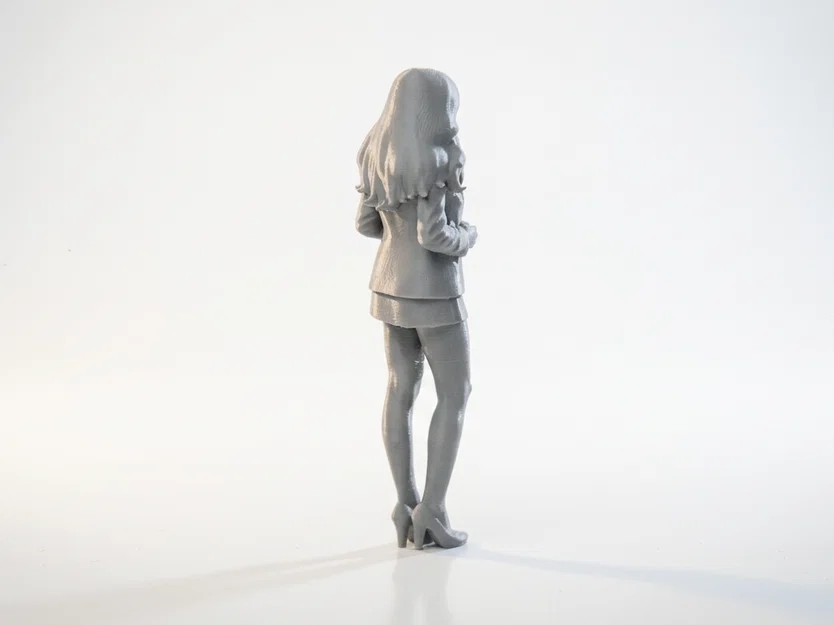 Mô hình 3D Nữ nhân viên văn phòng (Office Worker Female Figurine) - Image 3