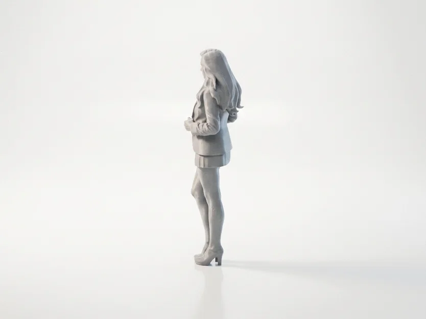 Mô hình 3D Nữ nhân viên văn phòng (Office Worker Female Figurine) - Image 4