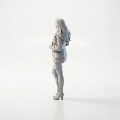 Mô hình 3D Nữ nhân viên văn phòng (Office Worker Female Figurine)