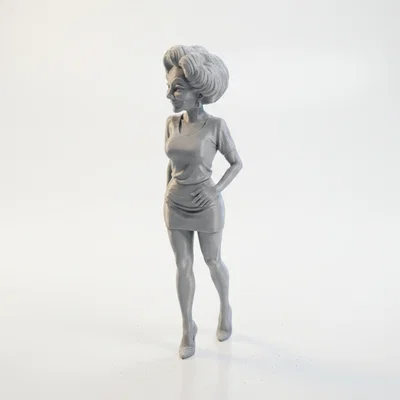 Mô hình tượng quý bà - Tượng nhân vật nữ in 3D