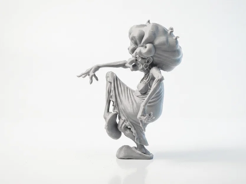 Mô hình 3D STL Cụ Bà Đang Khiêu Vũ - Tượng Nhân Vật Nữ Duyên Dáng - Image 1