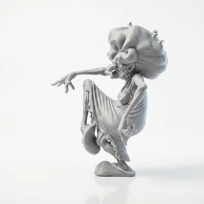 Mô hình 3D STL Cụ Bà Đang Khiêu Vũ - Tượng Nhân Vật Nữ Duyên Dáng