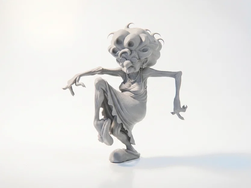 Mô hình 3D STL Cụ Bà Đang Khiêu Vũ - Tượng Nhân Vật Nữ Duyên Dáng - Image 2