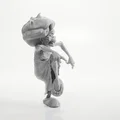 Mô hình 3D STL Cụ Bà Đang Khiêu Vũ - Tượng Nhân Vật Nữ Duyên Dáng - Thumbnail 3
