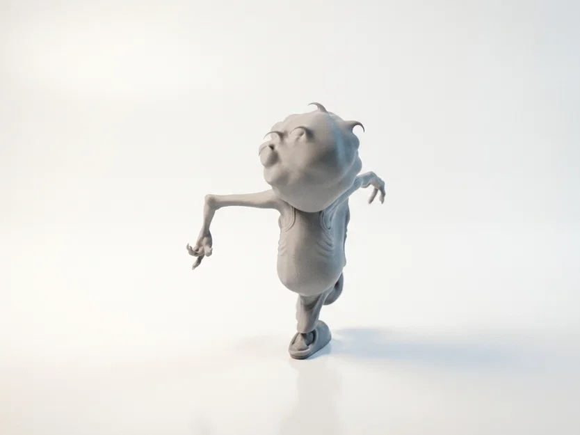 Mô hình 3D STL Cụ Bà Đang Khiêu Vũ - Tượng Nhân Vật Nữ Duyên Dáng - Image 4
