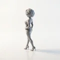 Mô hình tượng quý bà - Tượng nhân vật nữ in 3D - Thumbnail 4