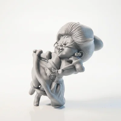Mô hình 3D Bà Cụ Gửi Nụ Hôn Gió (Figurine)