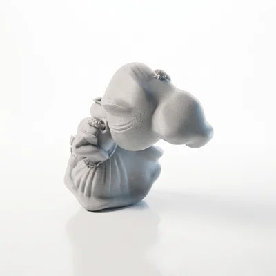 Mô hình 3D Bà Cụ Gửi Nụ Hôn Gió (Figurine)