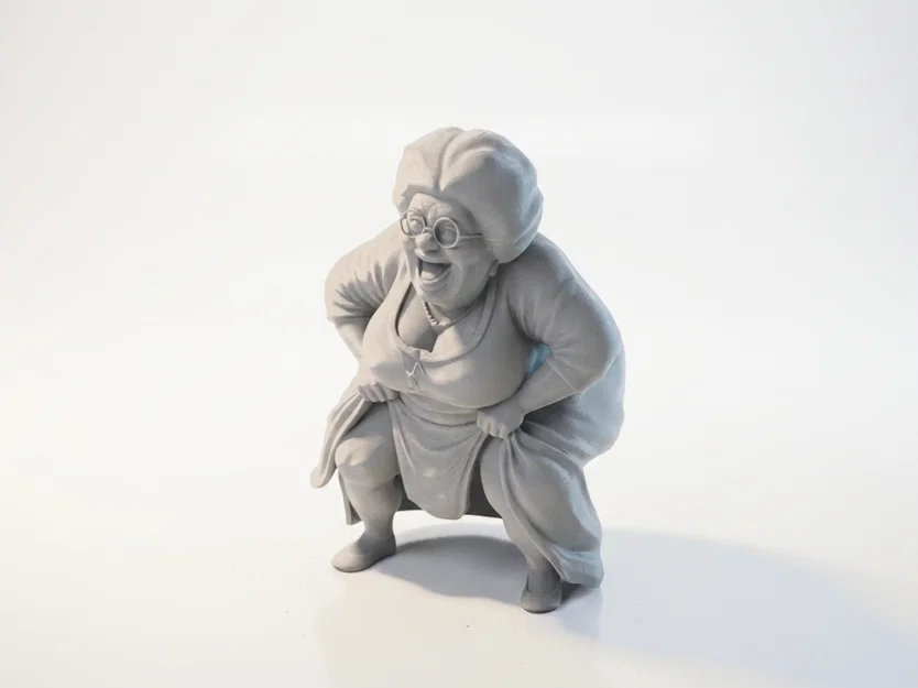 Mô hình 3D nhân vật Cụ bà (Elderly Woman) - File in 3D - Image 1