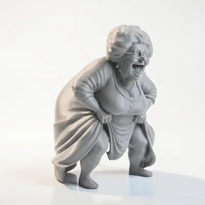 Mô hình 3D nhân vật Cụ bà (Elderly Woman) - File in 3D