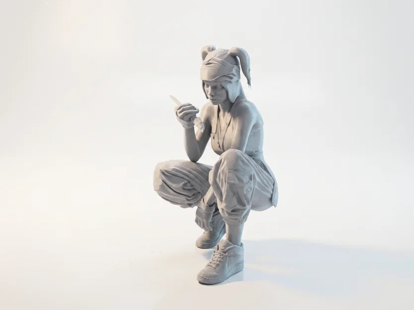 Mô hình Nữ họa sĩ 3D - Tượng nghệ thuật dành cho người đam mê - Image 1