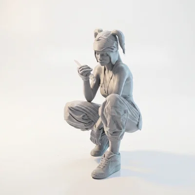 Mô hình Nữ họa sĩ 3D - Tượng nghệ thuật dành cho người đam mê